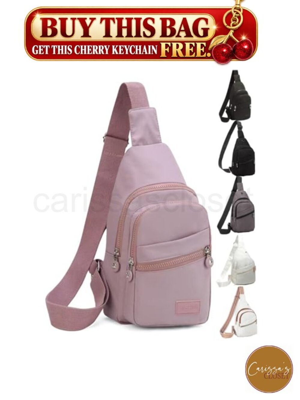 ✨ Crossbody Sling Bag Lightweight Anti-Theft Hiking Daypack